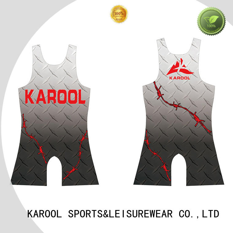 Karool hot sale custom wrestling singlets manufacturer for sporting