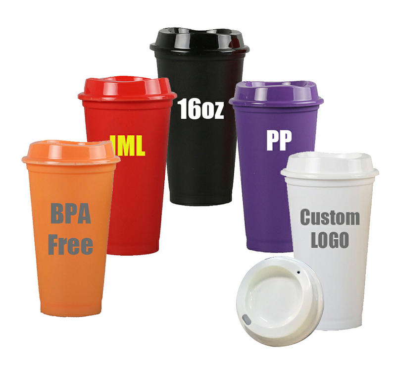 Plastic Reusable Coffee Cups