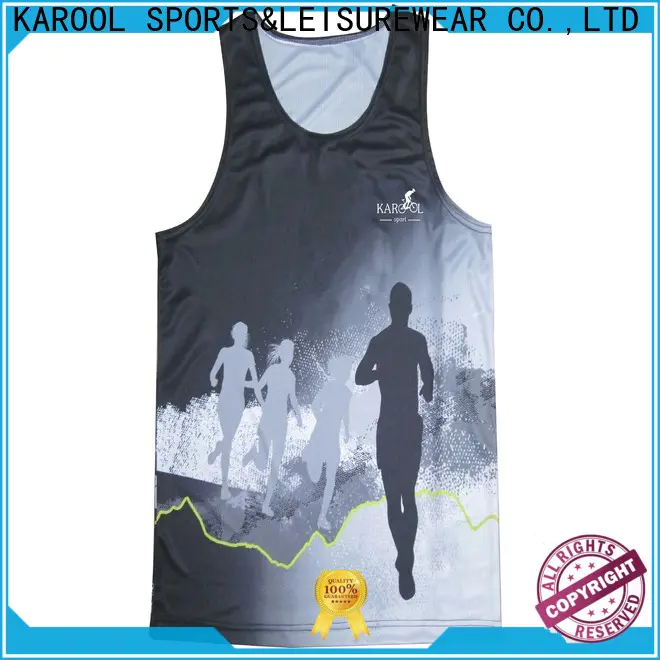 Karool mens running singlet supplier for sporting