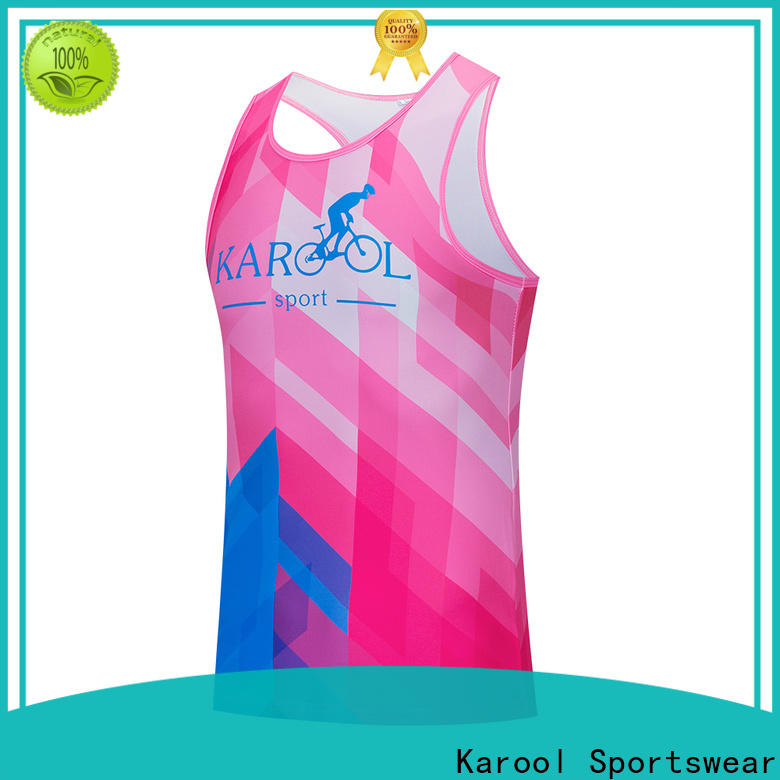 Karool wholesale mens running singlet manufacturer for sporting
