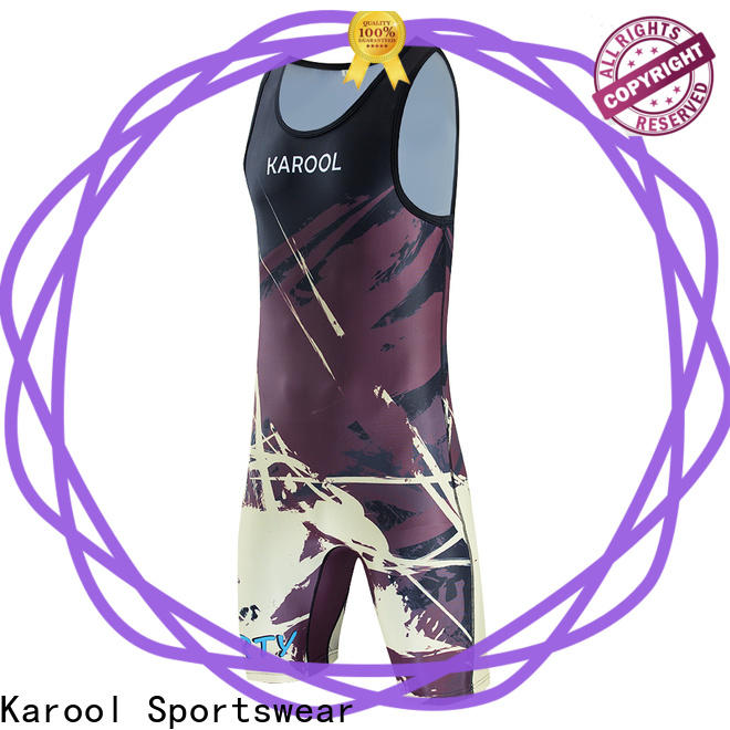 Karool breathable wrestling singlet manufacturer for women