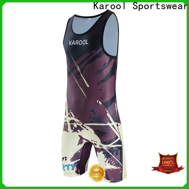 Karool breathable wrestling singlet directly sale for sporting