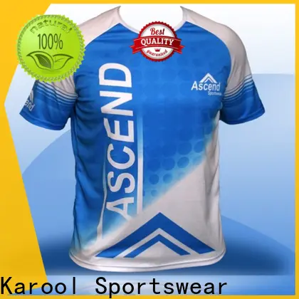 Karool latest custom running shirts with good price for basket ball