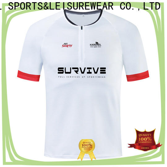 Karool wholesale custom running shirts manufacturer for sporting