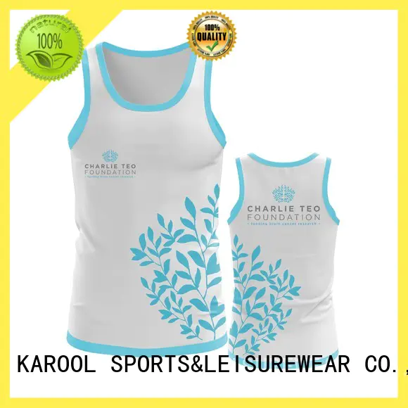 Karool breathable custom running shirts supplier for short run