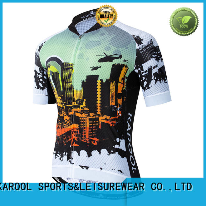 Karool modern design cycling jersey manufacturer for men