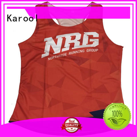 Karool custom running shirts supplier for sporting