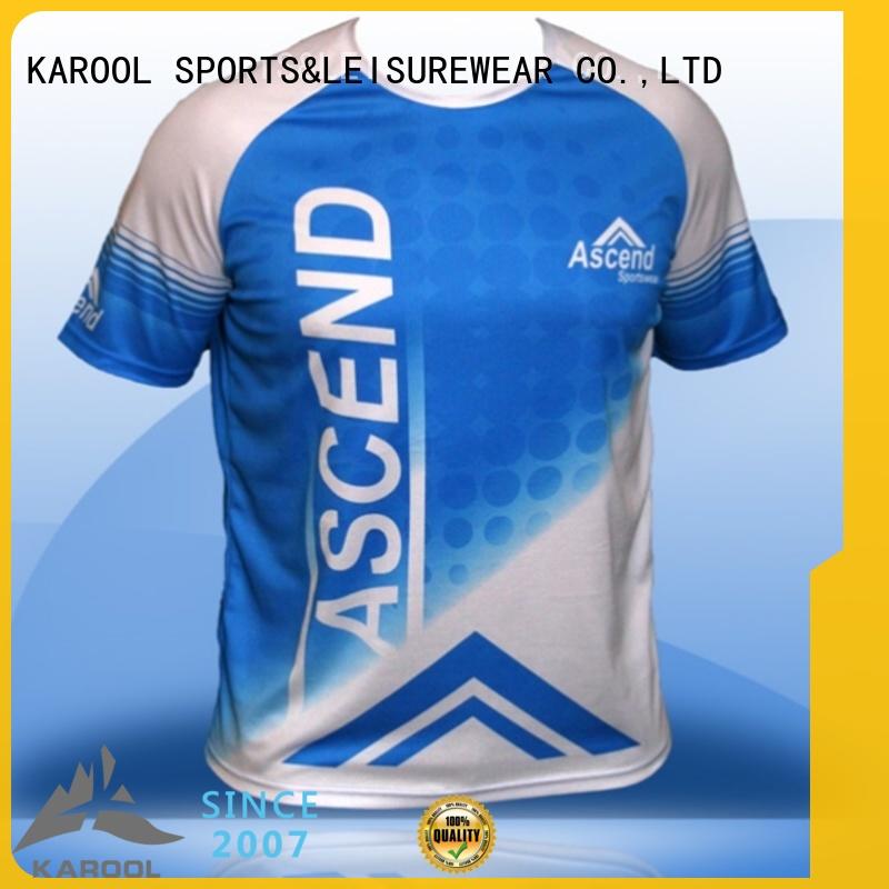 Karool elite running t shirt supplier for short run