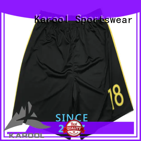 Karool comfortable black running shorts manufacturer for sporting